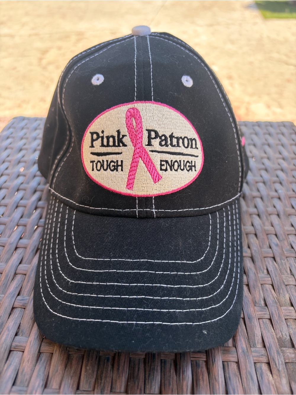Fast Back Ropes Baseball Cap Tough Enough to Wear Pink